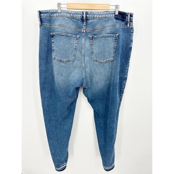 Hollister Ultra High-Rise Dad Denim Jeans Medium Wash Womens Plus Size 21R - Picture 2 of 8